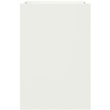 vidaXL Cvetlično korito belo 52x48x75 cm hladno valjano jeklo | Shoptok.si