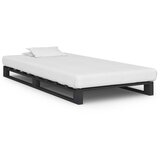 vidaXL Posteljni okvir iz palet siva trdna borovina 90x200 cm Cene