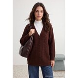 Trendyol Modest Trendyol ženski kardigan model Tctaw27Th00005, smeđa Cene