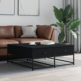  Stolić za kavu crni 100x99x40 cm od konstruiranog drva Cene