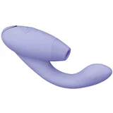 Womanizer Duo 2 - vodoodporen vibrator za točko G in stimulator klitorisa (vijolična)