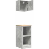  Garažni ormarići 2 kom siva boja betona od konstruiranog drva 30 x 51 x 85 cm | Shoptok.si