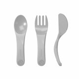 Twistshake Learn Cutlery pribor za otroke 6+m Pastel Grey 3 kos Cene