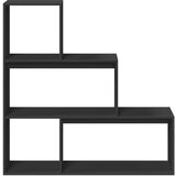 vidaXL Pregrada / regal za knjige 3 razine crni 123x29x123 cm drveni | shoptok.hr