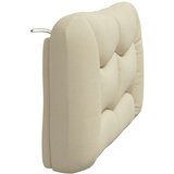 vidaXL Vzglavna stranica krem 140 cm blago | Shoptok.si