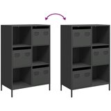 vidaXL Visoka omara črna 68x39x103,5 cm jeklo | Shoptok.si