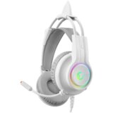  Slušalice sa mikrofonom gaming RAMPAGE RM-K91 X-CATTY White USB 7.1 Version RGB Gaming Headset | Eponuda.ba