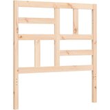  Posteljni okvir z vzglavjem 100x200 cm trden les | Shoptok.si