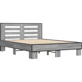  Posteljni okvir siva sonoma 120x190 cm inženirski les in kovina | Shoptok.si