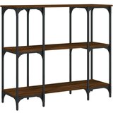  Konzolni stol smeđa boja hrasta 102x35x90 cm konstruirano drvo | shoptok.hr