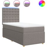 Maison Chic Box spring postelja - Vzmetna postelja z vzmetnico taupe 80x200 cm blago SL11050, (21882340) | Shoptok.si