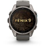 Garmin multisport GPS sat fēnix 9 43 mm, titanij, silikonski remen šljunčano sive boje | shoptok.hr