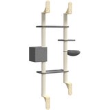  Zidna penjalica za mačke i stup za grebanje tamnosiva 180 cm | shoptok.hr