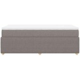  Krevet s oprugama i madracem smeđesivi 100 x 200 cm od tkanine | shoptok.hr