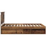  Krevetna konstrukcija s uzglavljem Staro drvo 120 x 200 cm | shoptok.hr