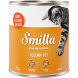  Varčno pakiranje Smilla perutninski lonček 24 x 800 g - Mehka perutnina s perutninskimi srci | shoptok.hr