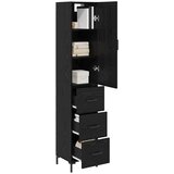  Highboard Crni hrast 34,5 x 34 x 180 cm Konstruirano drvo | shoptok.hr