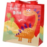 Dinosaur Gift Bag Red 23cm x 21.5cm x 11cm | shoptok.hr