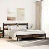  Metalni okvir kreveta bez madraca boja hrasta 200x200 cm | shoptok.hr