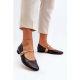 Laura Messi Women's Leather Ballerina Flats 2774 Black Cijene