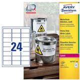 Avery Zweckform L4773-100 Zelo odporne poliesterske etikete, 63.5 x 33.9 mm | Shoptok.si