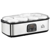 Nesta Aparat za grški jogurt 1,4 L, srebrn, 25 W, LCD zaslon, časovnik, 8 steklenih posod 180 ml brez BPA, pokrov, (5000493554) | Shoptok.si