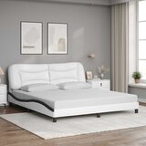  Okvir za krevet bez madraca Hvar bijelo-crni 180x200cm umjetna koža | shoptok.hr