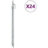  Klinovi za šator V-oblika 24 kom 29,5cm Ø 20 mm pocinčani čelik | shoptok.hr