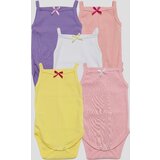 Corall Bodi Uska Bretela Za Devojčice Set Od 5/ Ljubičasta - Roze - Bela - Žuta - Tamno Roze Cene
