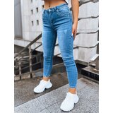 DStreet Spodnie damskie jeansowe SADIE niebieskie | shoptok.hr