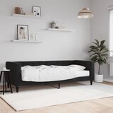  Dnevni krevet s madracem crni 80 x 200 cm baršunasti | shoptok.hr