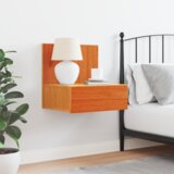  Noćni ormarić montiran na zid Voštano smeđa 42 x 32.5 x 40 cm | shoptok.hr