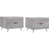  The Living Store Klubske mizice 2 kosa sive sonoma 50x50x40 cm inženirski les - Klubska Mizica, (21442127) | Shoptok.si