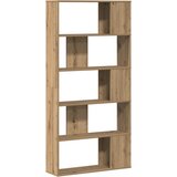  Regal za knjige s 5 razina boja hrasta 80,5x23,5x162,5cm drveni Smeđa | Shoptok.si