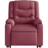  Električni masažni naslonjač na podizanje od tkanine boja vina | shoptok.hr