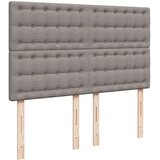 Krevet s oprugama i madracem smeđesivi 140 x 190 cm od tkanine | shoptok.hr