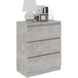  Komoda siva boja betona 60 x 35 x 76 cm od konstruiranog drva | shoptok.hr