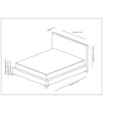 Hanah home deluxe set 140 x 200 anthracite dvostruki dušek, baza i uzglavlje