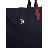 Tommy Hilfiger Nakupovalna torba marine / rjava / zlata | Shoptok.si