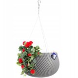 KADAX cvetlični lonec z vstavkom, obešen okrogel, za balkon, teraso, siv, 29,5 cm, (5000353570) | Shoptok.si
