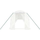  Staklenik s čeličnim okvirom bijeli 28 m² 14 x 2 x 2 m | shoptok.hr
