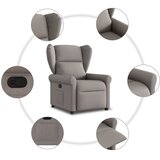  Naslonjač od tkanine smeđesivi | shoptok.hr