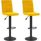 Barski stolci 2 kom boja senfa baršunasti | shoptok.hr