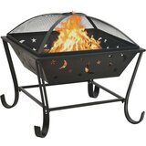 Posuda za vatru sa žaračem 62 cm XXL čelična | shoptok.hr