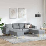 vidaXL Set sofe 3 pcs Svjetlosiva tkanina Cijene