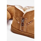 Boto Children's Slip-On Insulated Snow Boots Camel Catellie | Shoptok.si