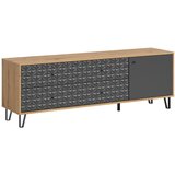 Livetastic Nizka Omarica Prisma, Barva Hrasta, Antracit | Shoptok.si