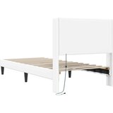  Krevetna konstrukcija Bijela 100 x 200 cm Umjetna koža | shoptok.hr