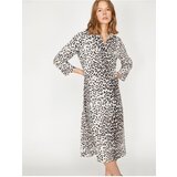 Koton Women's Brown Leopard Pattern Dress 9YA88325PW | shoptok.hr