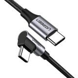 Ugreen us255 usb tip c na usb tip c ugaoni 90 stepeni 2.0 3a 60w 1m Kabl ( 25038 ) Cene